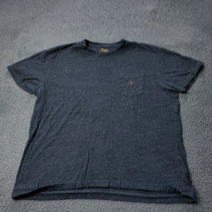 Polo Ralph Lauren  Short Sleeve Shirt Cotton Gray Mens Size L Large